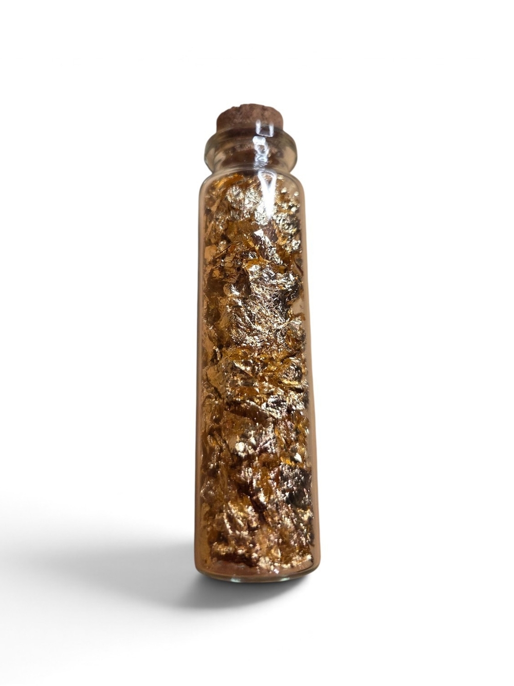 24k Pure Gold Leaves In Glass Bottle
